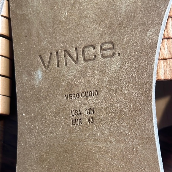 Vince Tan Leather Sandals - Picture 4 of 4